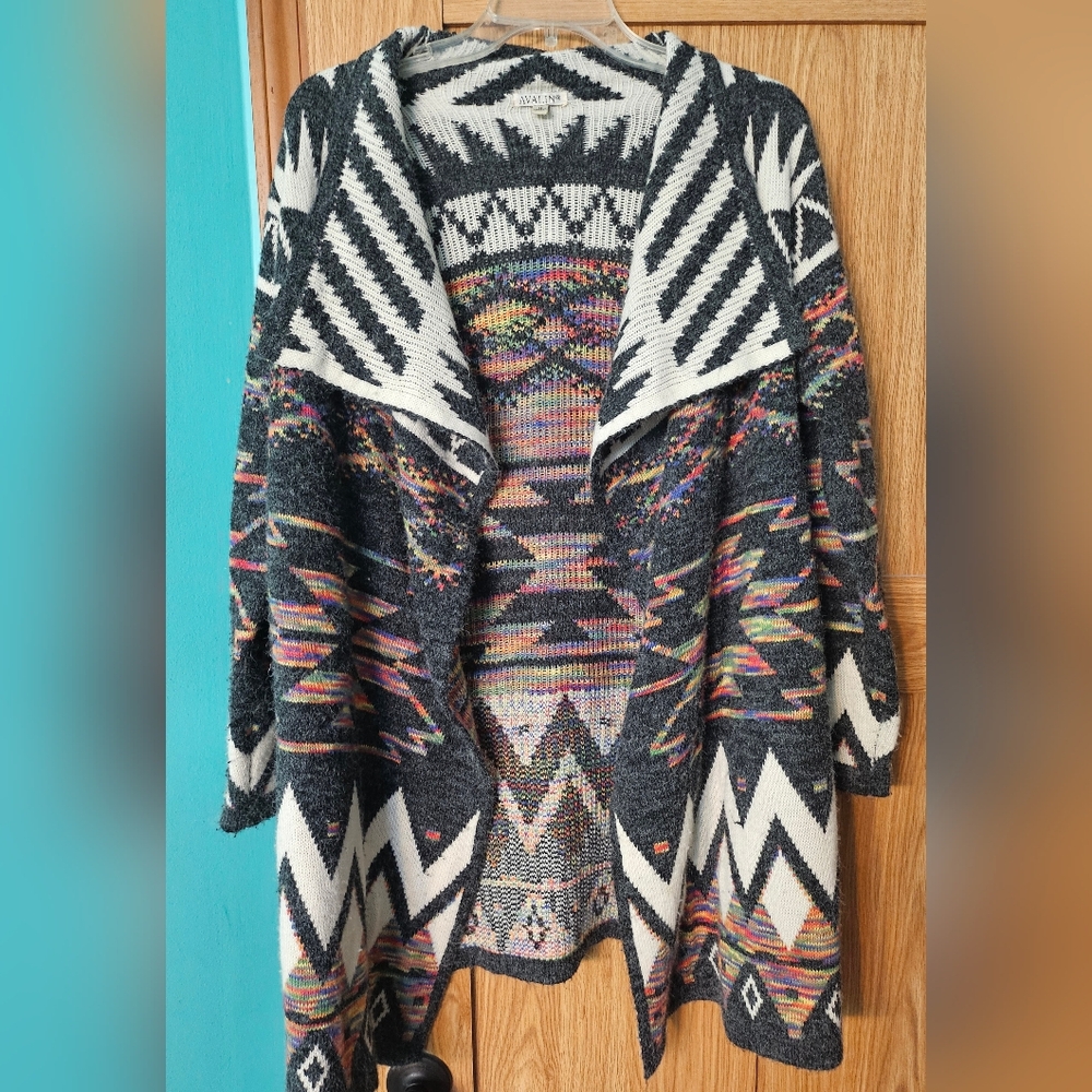 Southwestern Patterned Multicolored Sweater